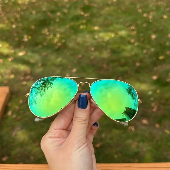Green Ray Ban 3025 Mirror Ray-Ban Accessories Rayban Sunglasses